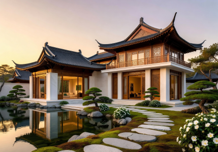 Luxury Asian Architecture Concept